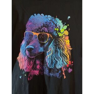 Poodle Pop Art Colorful Portrait Dog Lovers Unisex Tee T shirt Large Andy Warhol